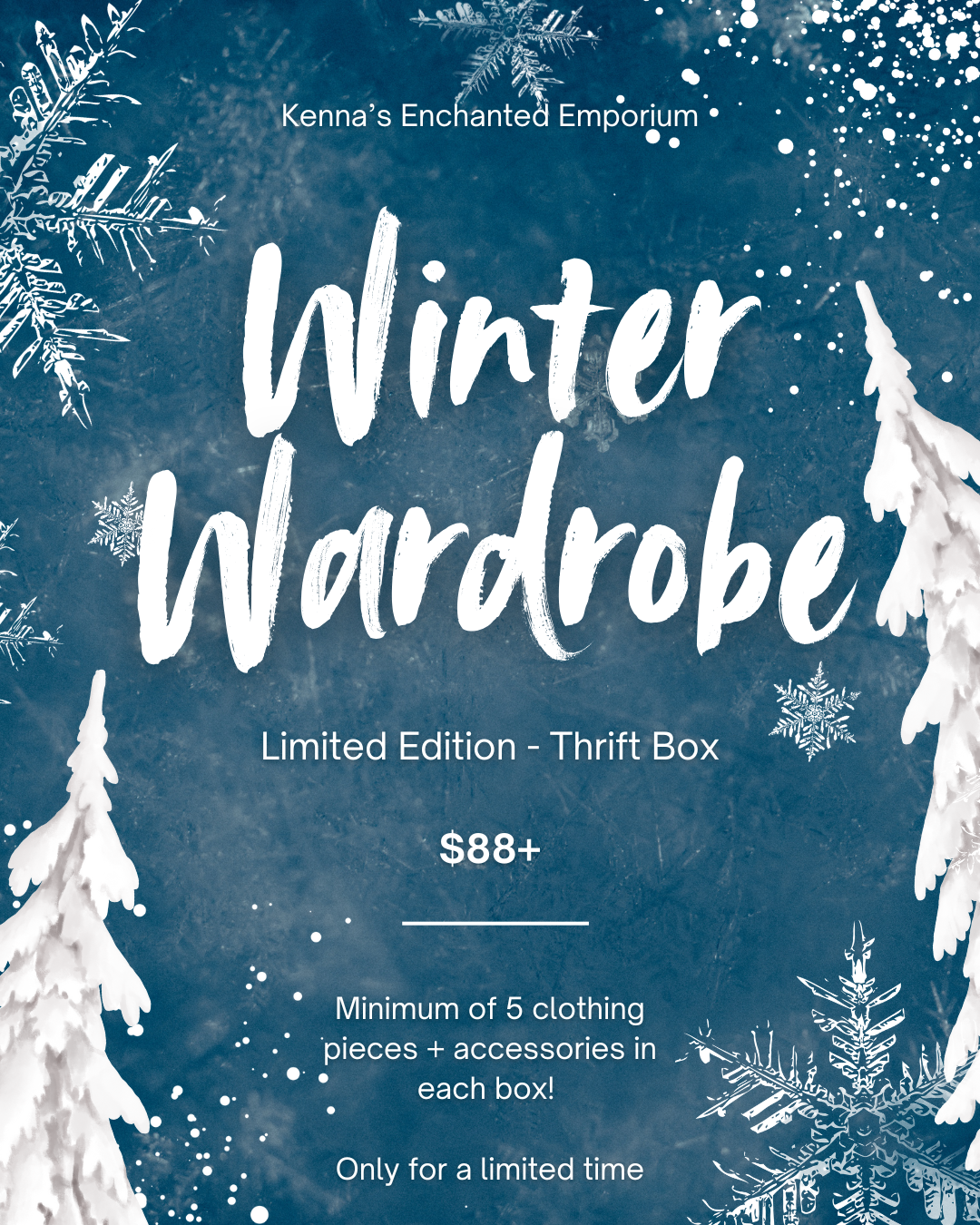 Winter Wonderland Wardrobe Thrift Box