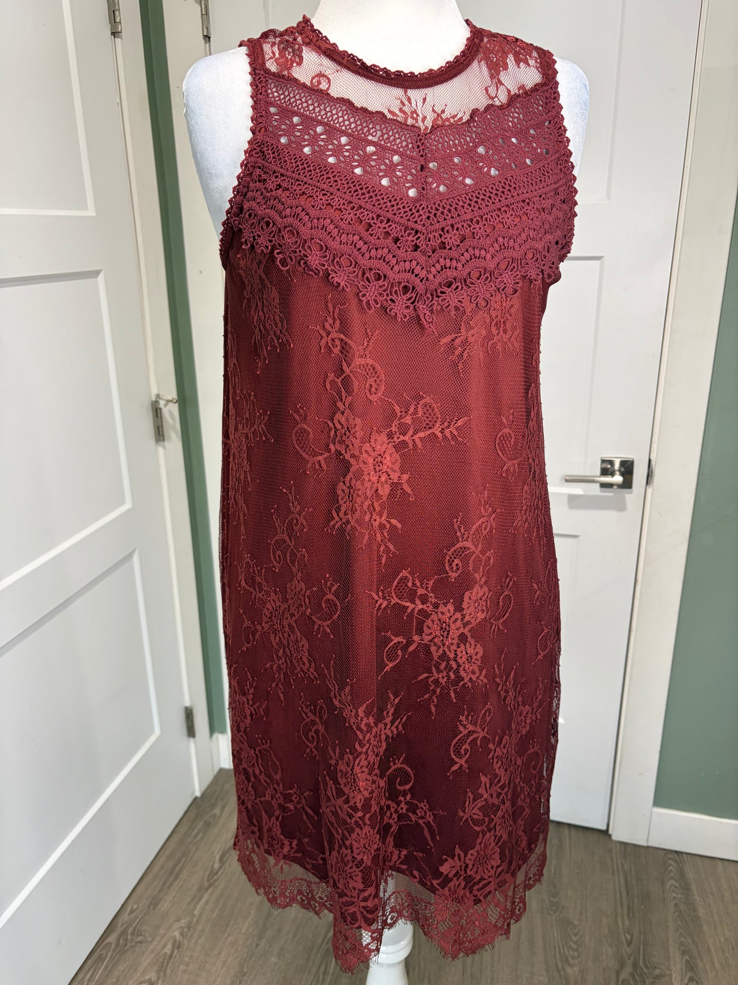 Rust Lace Dress