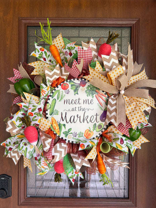 Meet Me at the Market Wreath