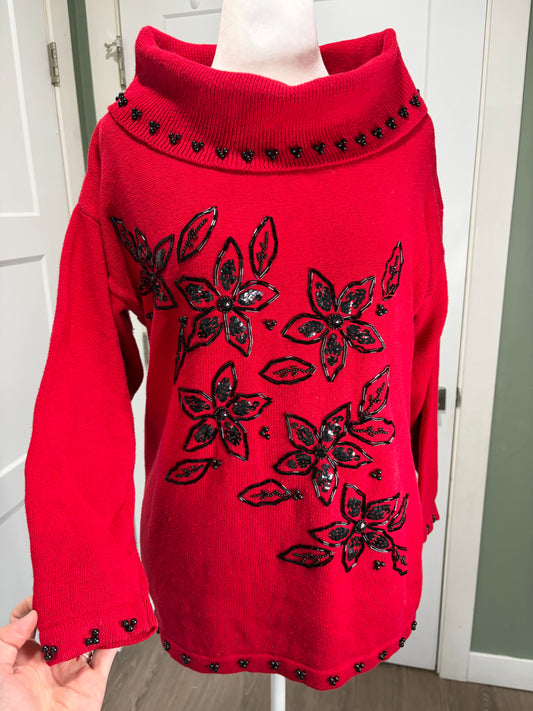 Vintage 90s Beaded Sweater